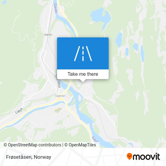 Frøsetåsen map