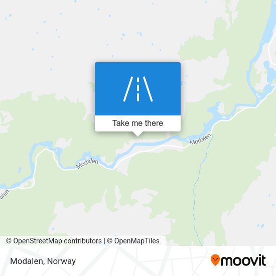 Modalen map