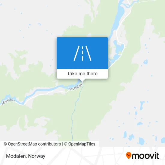Modalen map