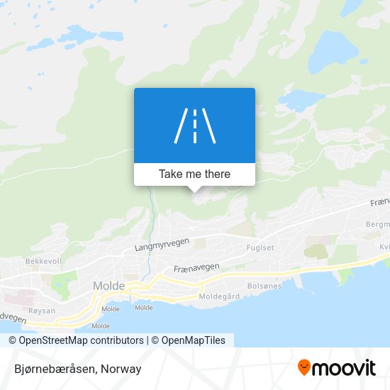 Bjørnebæråsen map