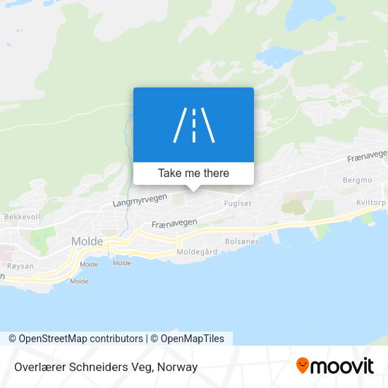 Overlærer Schneiders Veg map