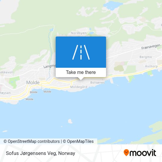 Sofus Jørgensens Veg map