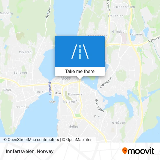 Innfartsveien map