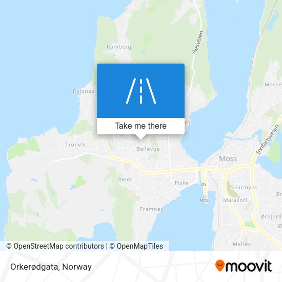 Orkerødgata map