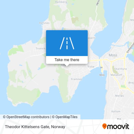 Theodor Kittelsens Gate map