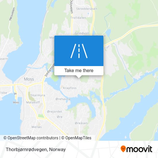Thorbjørnrødvegen map