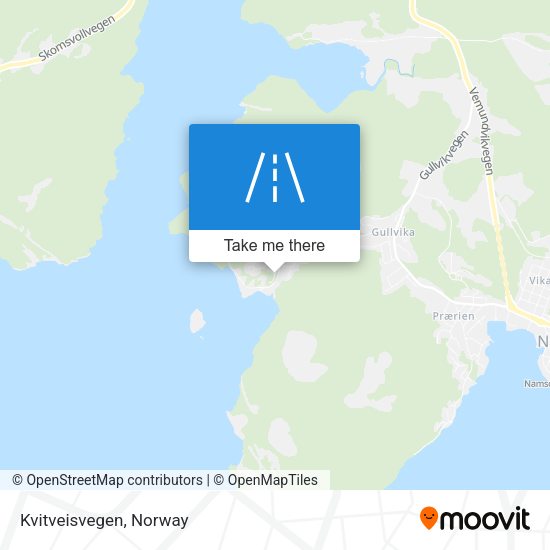 Kvitveisvegen map