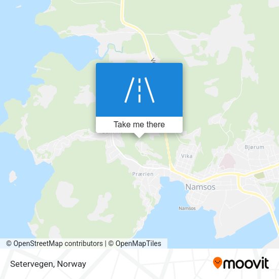 Setervegen map