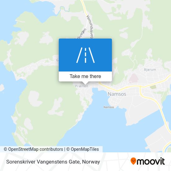 Sorenskriver Vangenstens Gate map