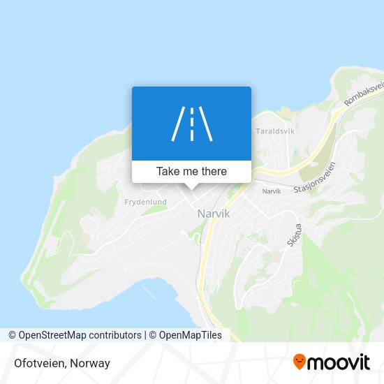 Ofotveien map