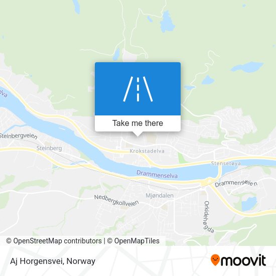 Aj Horgensvei map