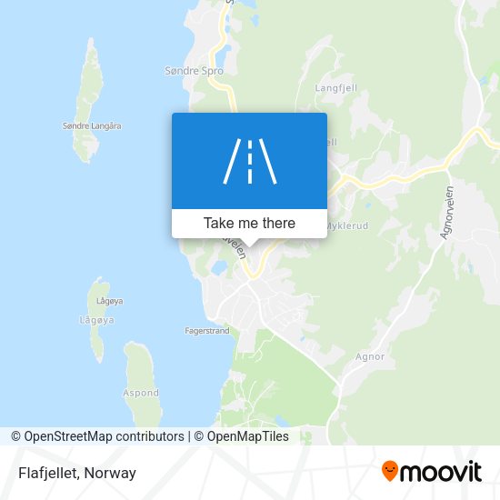 Flafjellet map