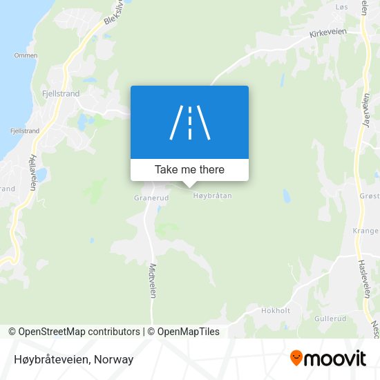Høybråteveien map