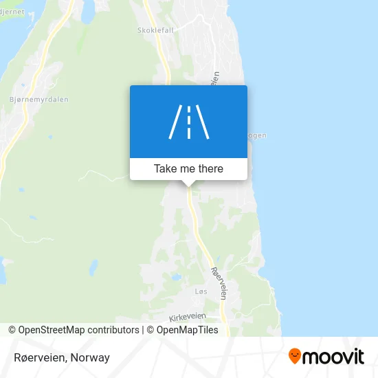 Røerveien map