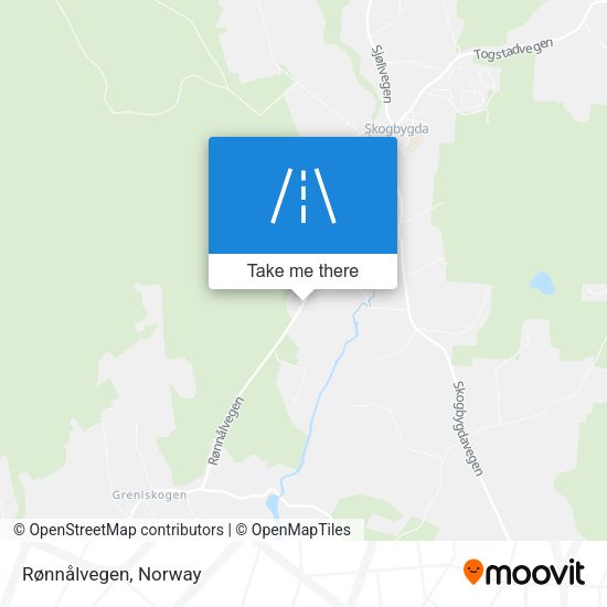Rønnålvegen map