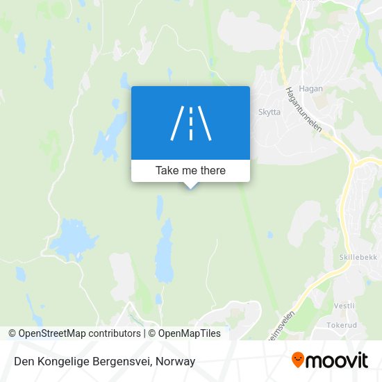 Den Kongelige Bergensvei map