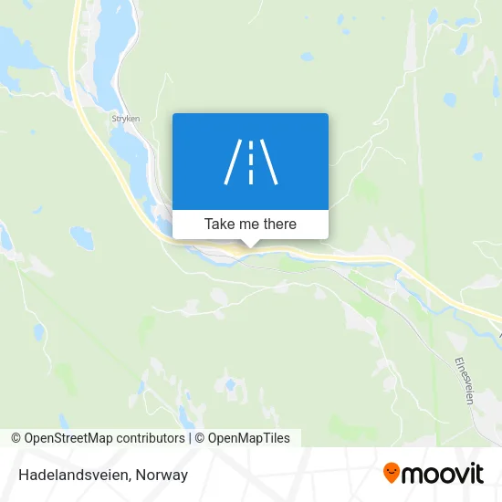 Hadelandsveien map