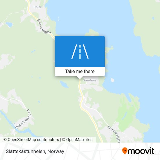 Slåttekåstunnelen map