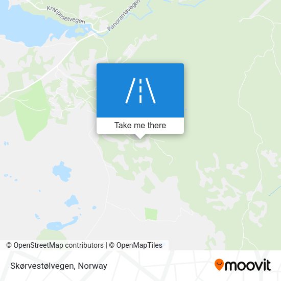 Skørvestølvegen map