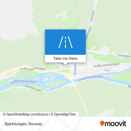 Bjørklivegen map