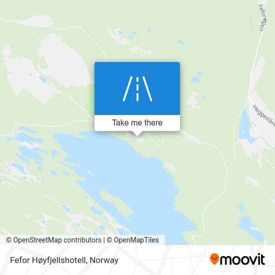 Fefor Høyfjellshotell map