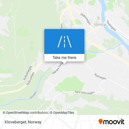 Kloveberget map