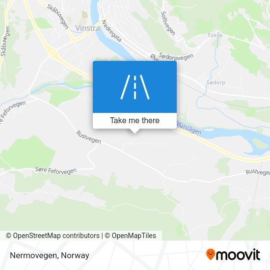 Nermovegen map