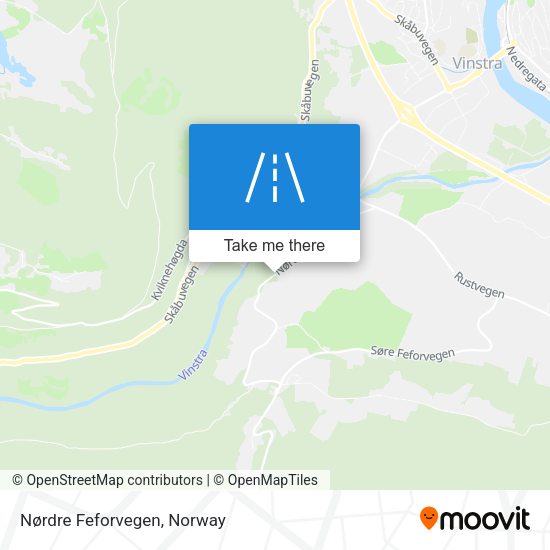 Nørdre Feforvegen map