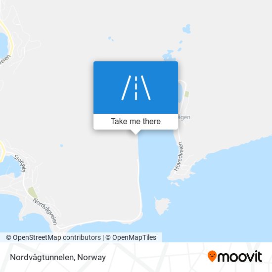 Nordvågtunnelen map