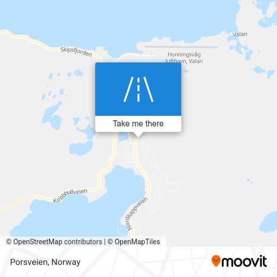 Porsveien map