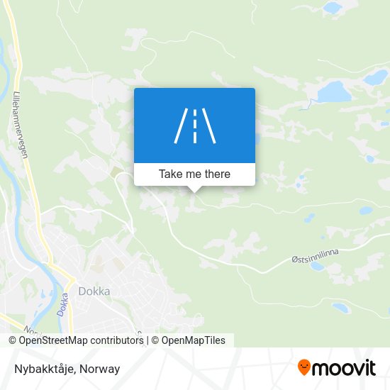 Nybakktåje map