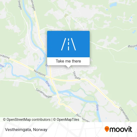 Vestheimgata map