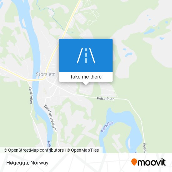 Høgegga map