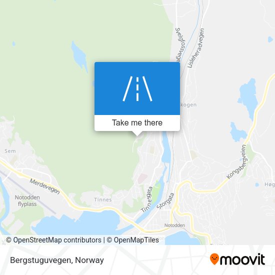 Bergstuguvegen map