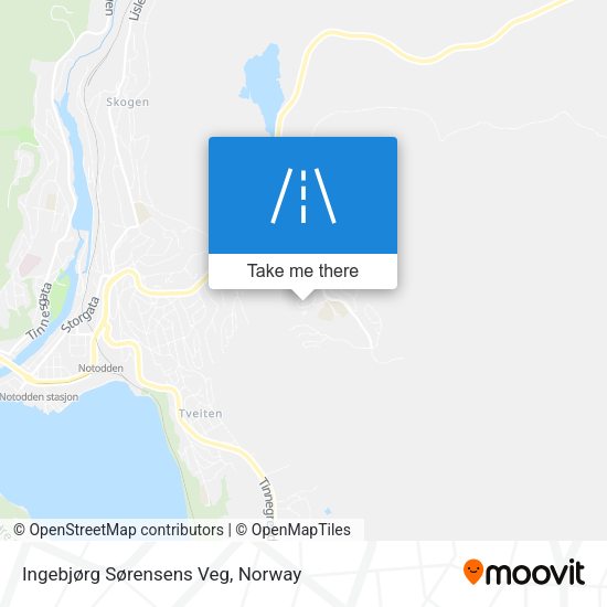 Ingebjørg Sørensens Veg map