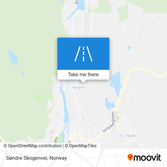 Søndre Skogenvei map