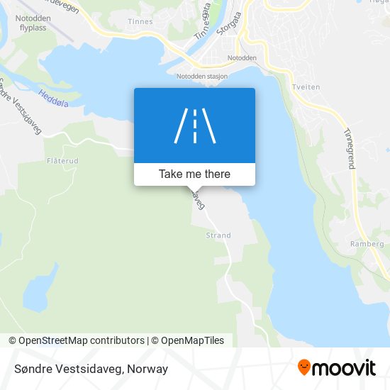Søndre Vestsidaveg map
