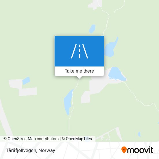 Tåråfjellvegen map