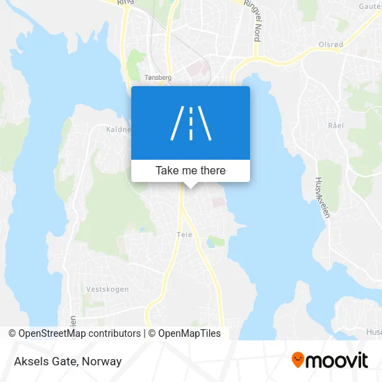 Aksels Gate map