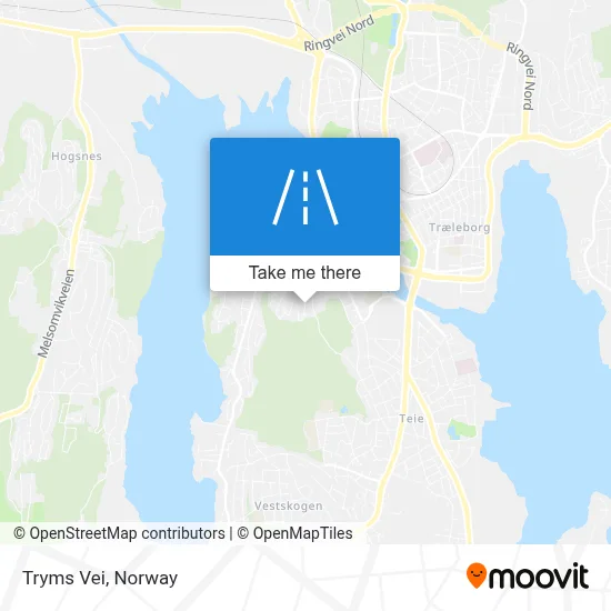Tryms Vei map
