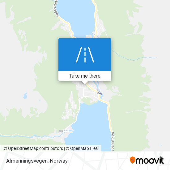 Almenningsvegen map