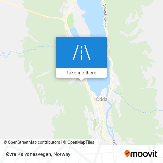 Øvre Kalvanesvegen map