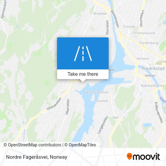 Nordre Fageråsvei map