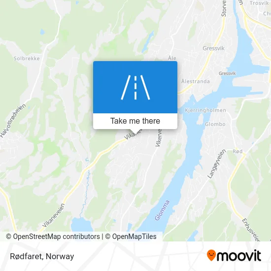 Rødfaret map