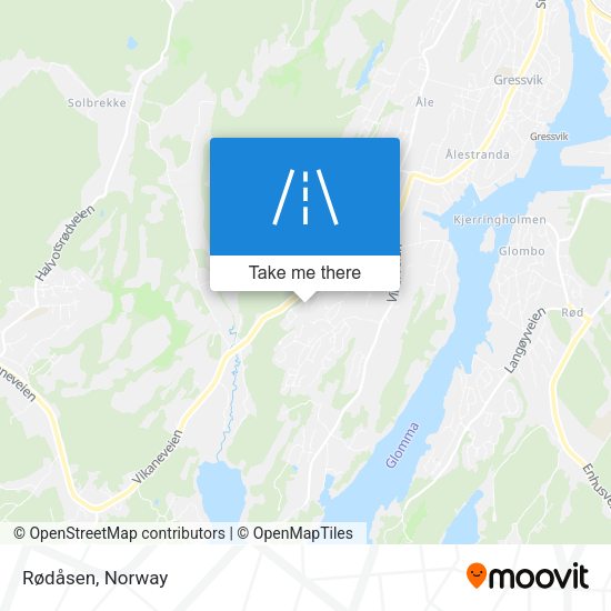 Rødåsen map