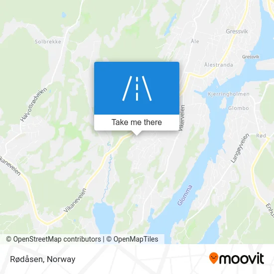 Rødåsen map