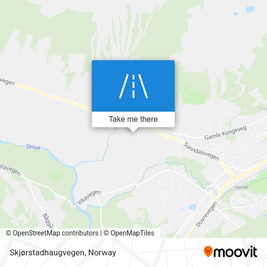 Skjørstadhaugvegen map