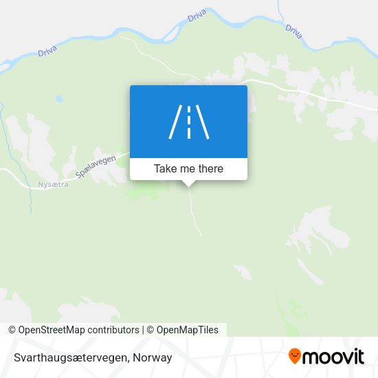 Svarthaugsætervegen map