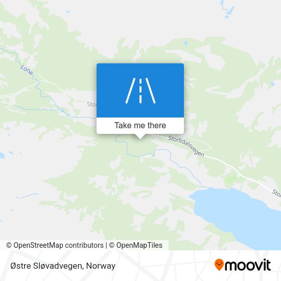 Østre Sløvadvegen map