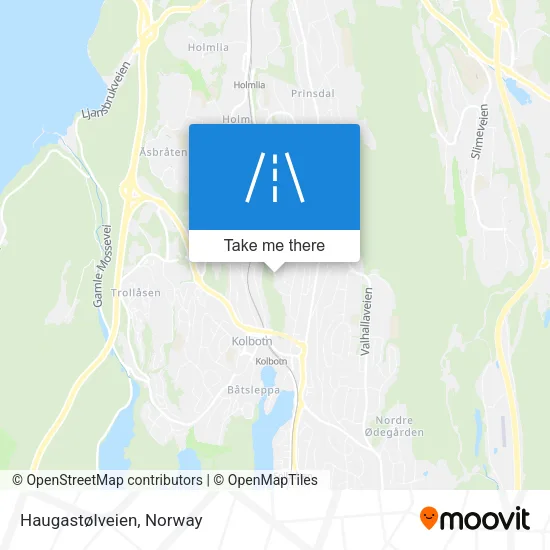 Haugastølveien map